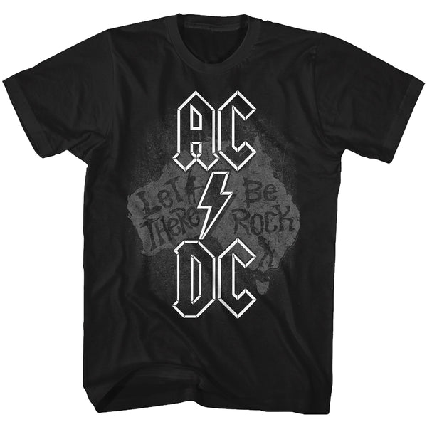 metál póló férfi AC-DC - Logo & Angus Applique Slub - ROCK OFF metál póló férfi AC-DC - Logo & Angus Applique Slub - ROCK OFF