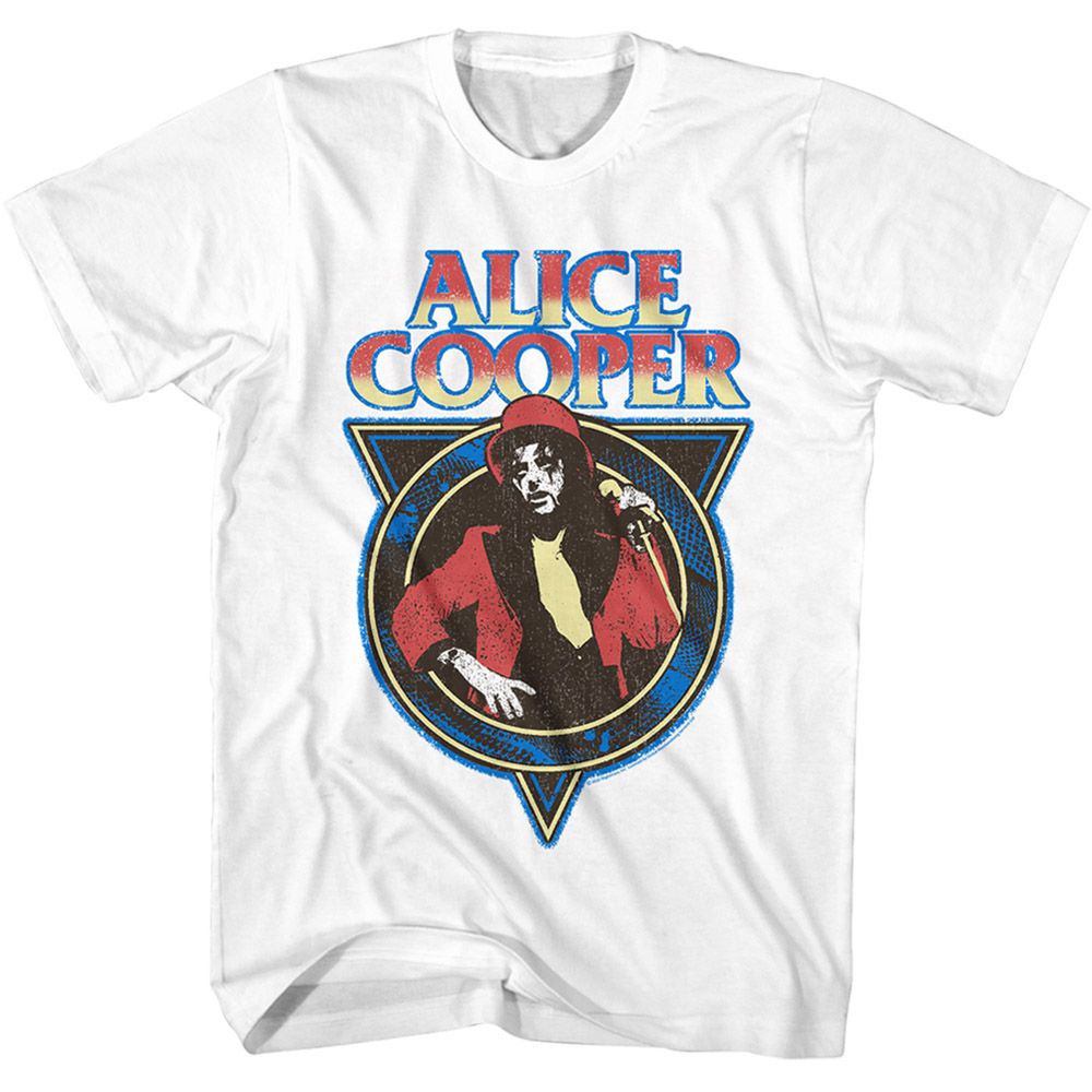 Alice Cooper White Adult S/S Tshirt