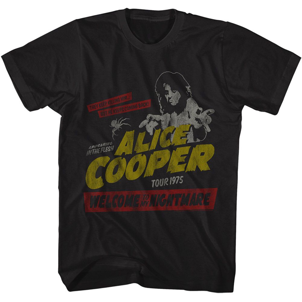 Alice Cooper Black Adult S/S Tshirt