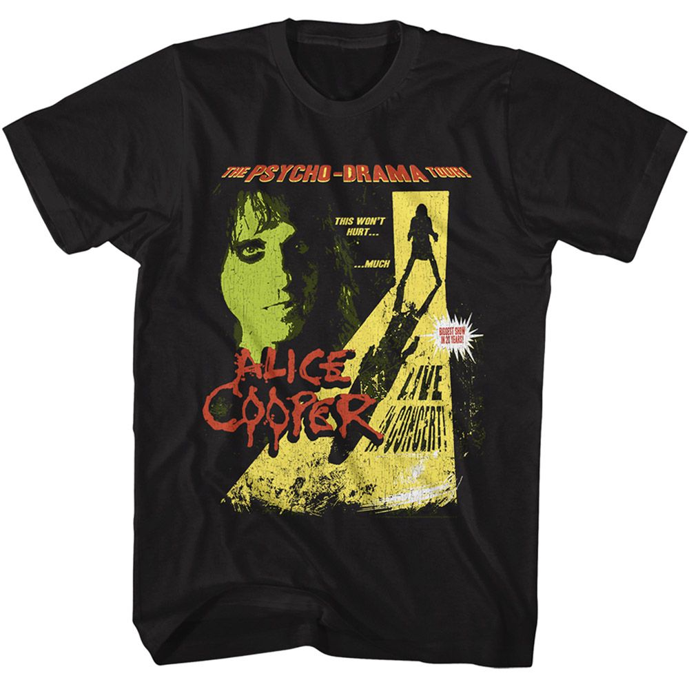 Alice Cooper Black Adult S/S Tshirt