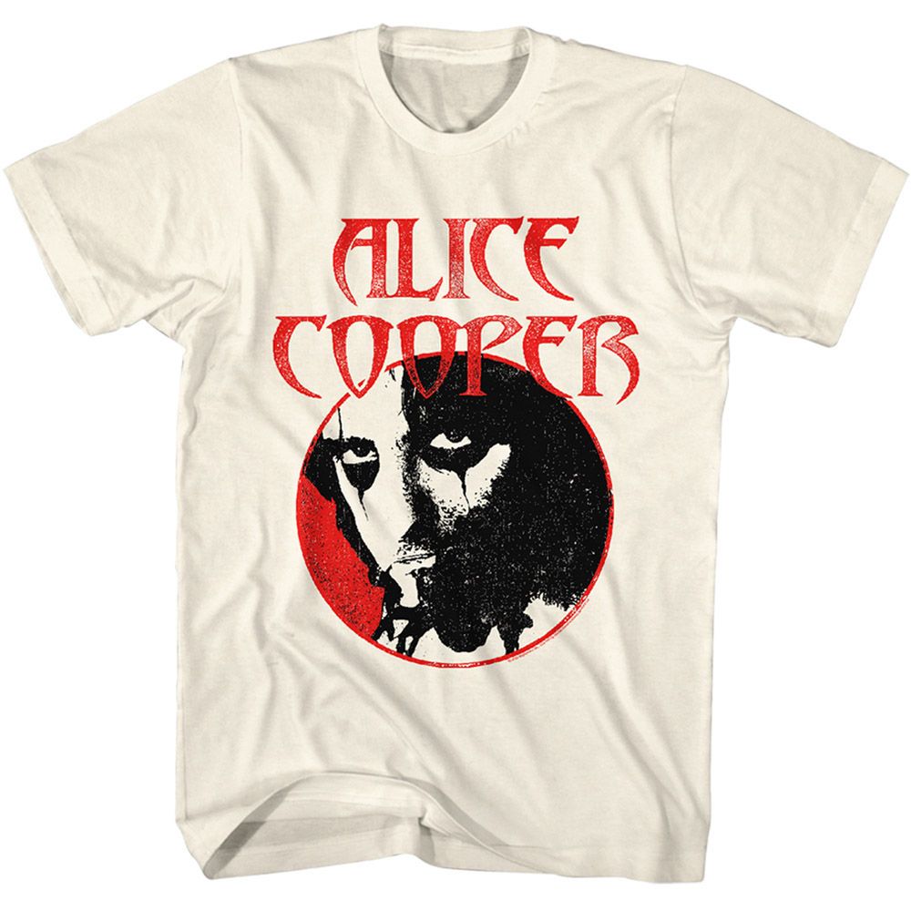 Alice Cooper Natural Adult S/S Tshirt