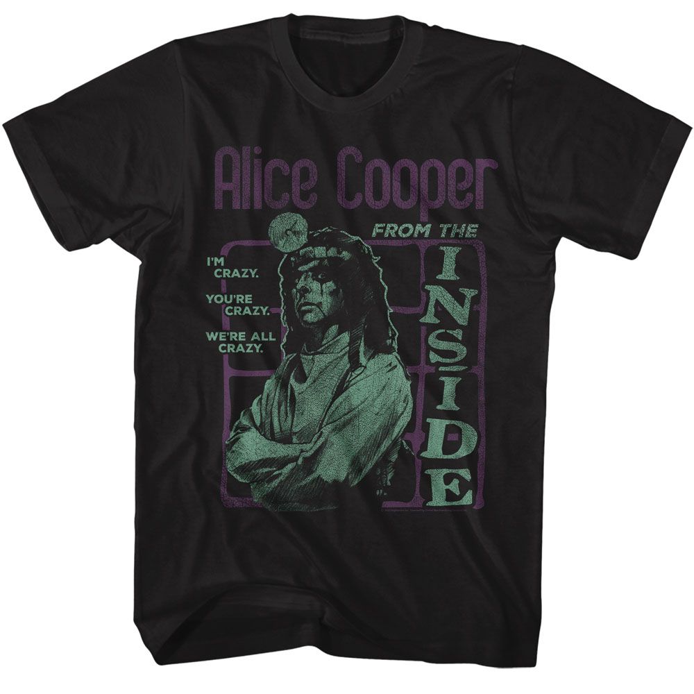 Alice Cooper Black Adult S/S Tshirt