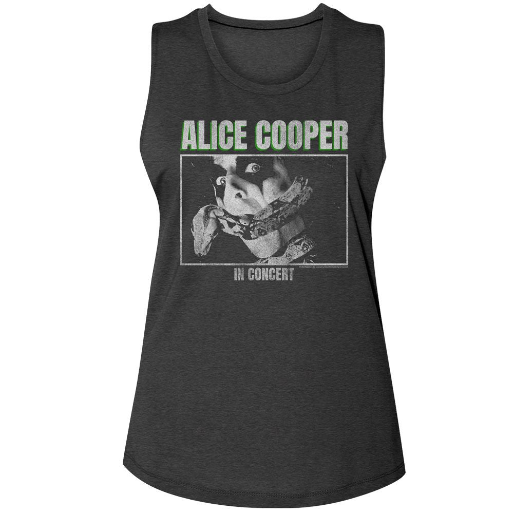 Alice Cooper Charcoal Ladies N/A Muscle Tank