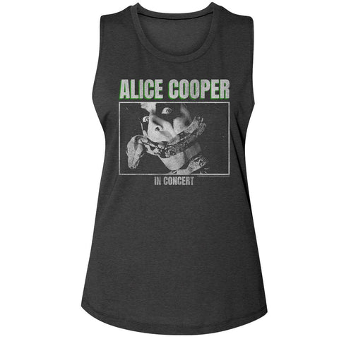Alice Cooper Charcoal Ladies N/A Muscle Tank