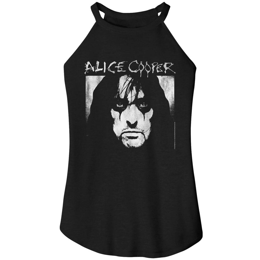 Alice Cooper Black Ladies Sleeveless Rocker Tank