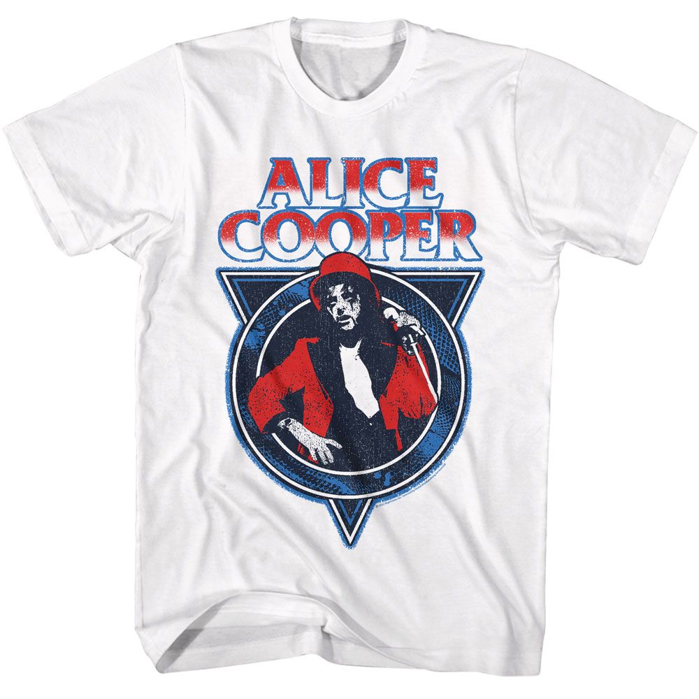 Alice Cooper White Adult S/S Tshirt