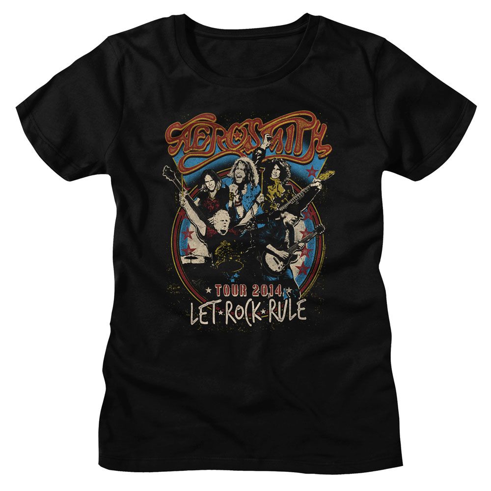 Aerosmith Black Ladies S/S Tshirt