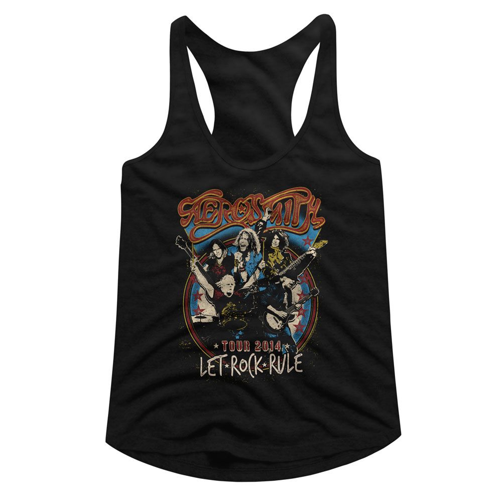 Aerosmith Black Ladies Slimfit Racerback