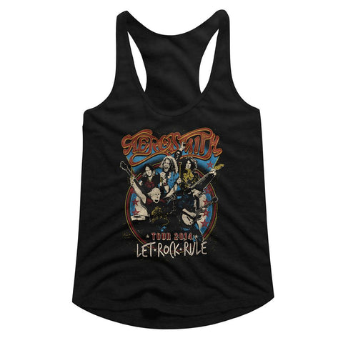 Aerosmith Black Ladies Slimfit Racerback