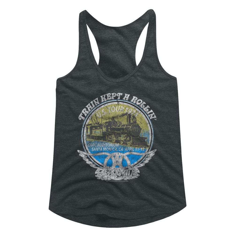 Aerosmith Black Ladies Racerback