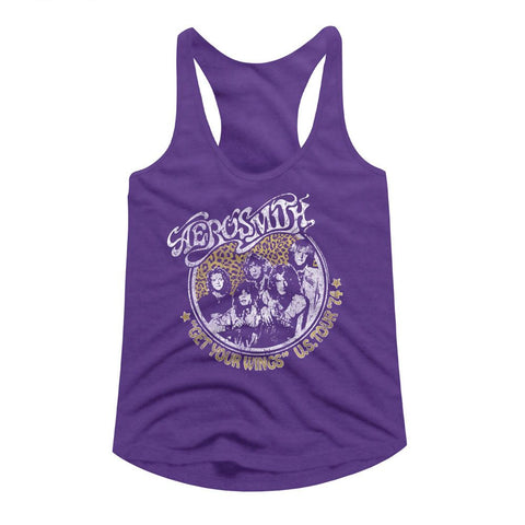 Aerosmith Purple Rush Ladies Slimfit Racerback