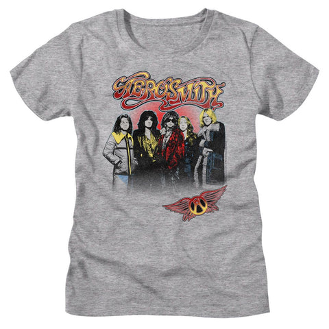 Aerosmith Athletic Heather Ladies S/S Tshirt