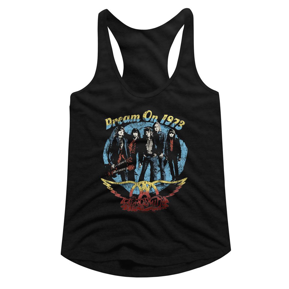 Aerosmith Black Ladies Slimfit Racerback