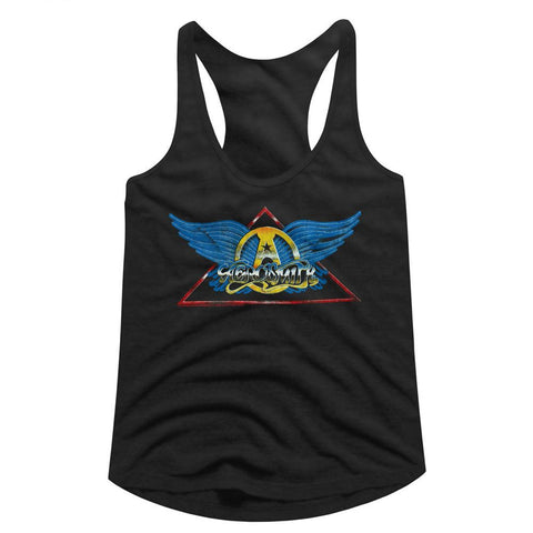 Aerosmith Black Ladies Slimfit Racerback