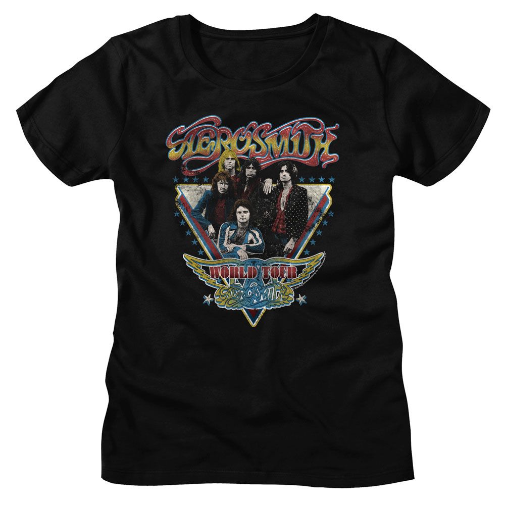 Aerosmith Black Ladies S/S Tshirt