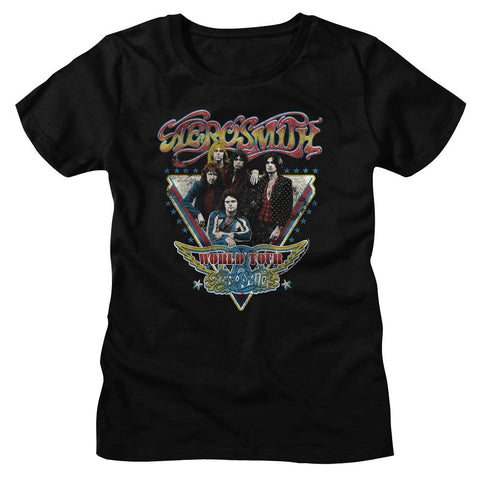 Aerosmith Black Ladies S/S Tshirt