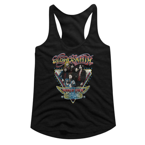 Aerosmith Black Ladies Slimfit Racerback