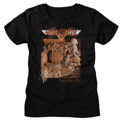 Aerosmith Black Ladies S/S Tshirt