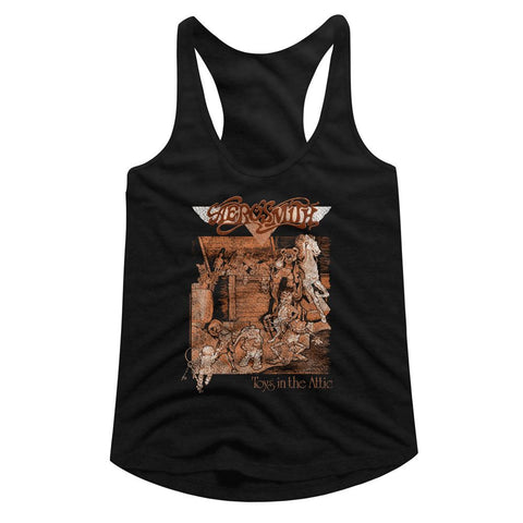 Aerosmith Black Ladies Slimfit Racerback