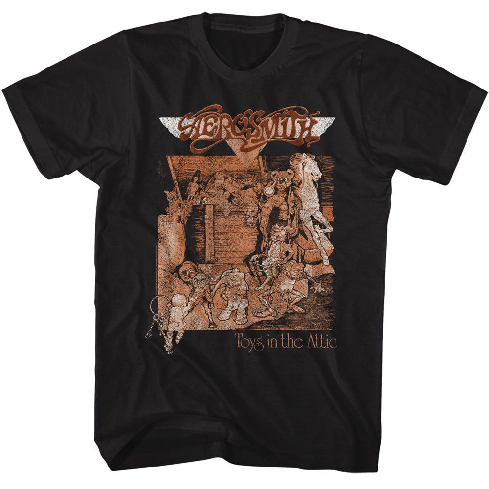 Aerosmith Black Adult S/S Tshirt