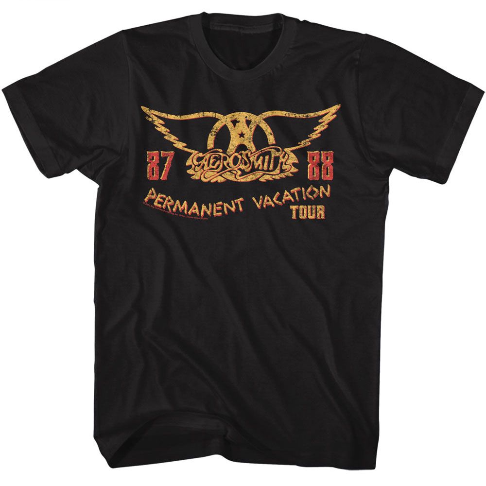Aerosmith Black Adult S/S Tshirt