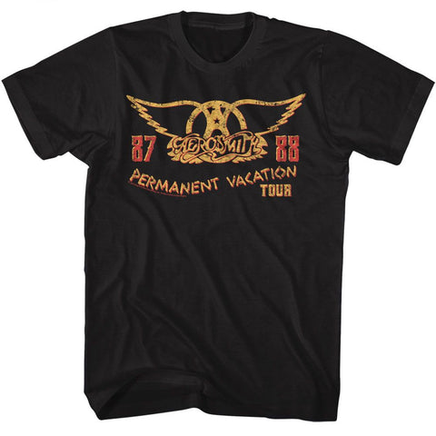 Aerosmith Black Adult S/S Tshirt
