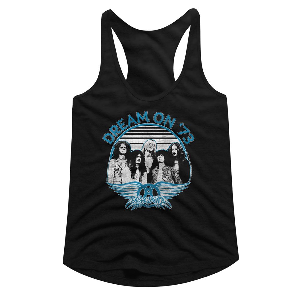 Aerosmith Black Ladies Slimfit Racerback