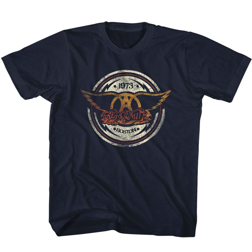 Aerosmith Navy Youth S/S Tshirt