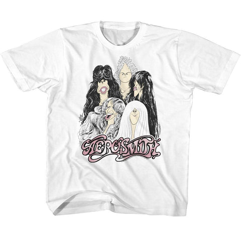 Aerosmith White Youth S/S Tshirt