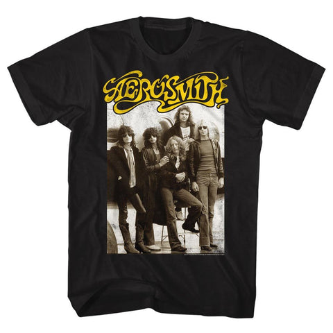 Aerosmith Black Adult S/S Tshirt