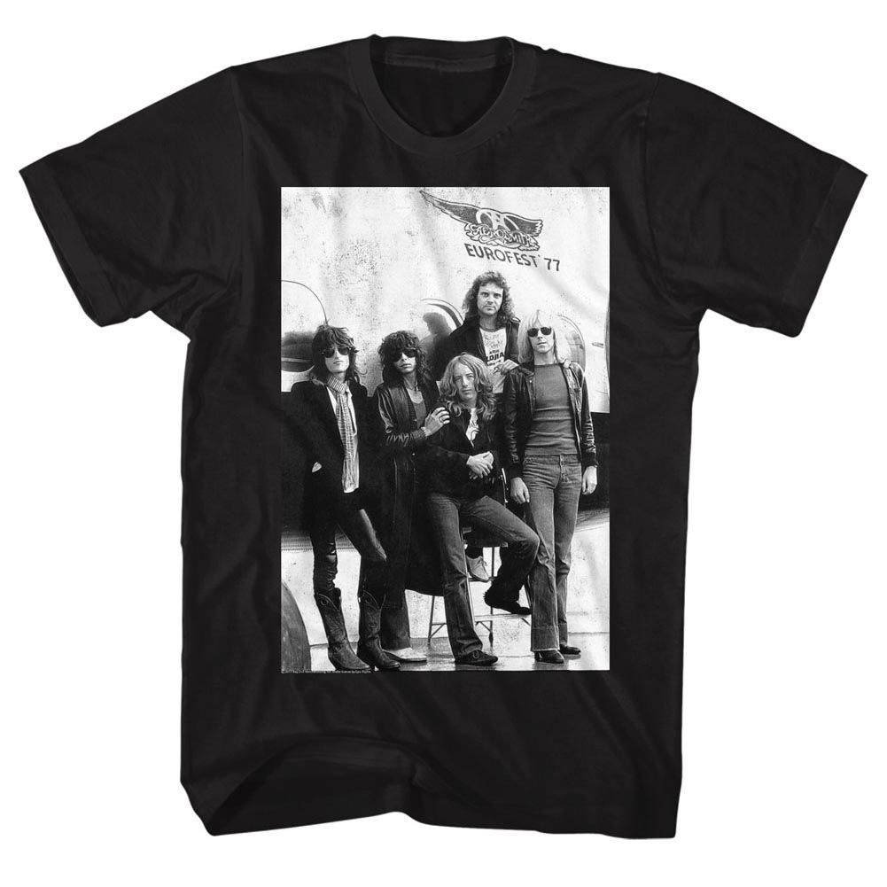 Aerosmith Black Adult S/S Tshirt