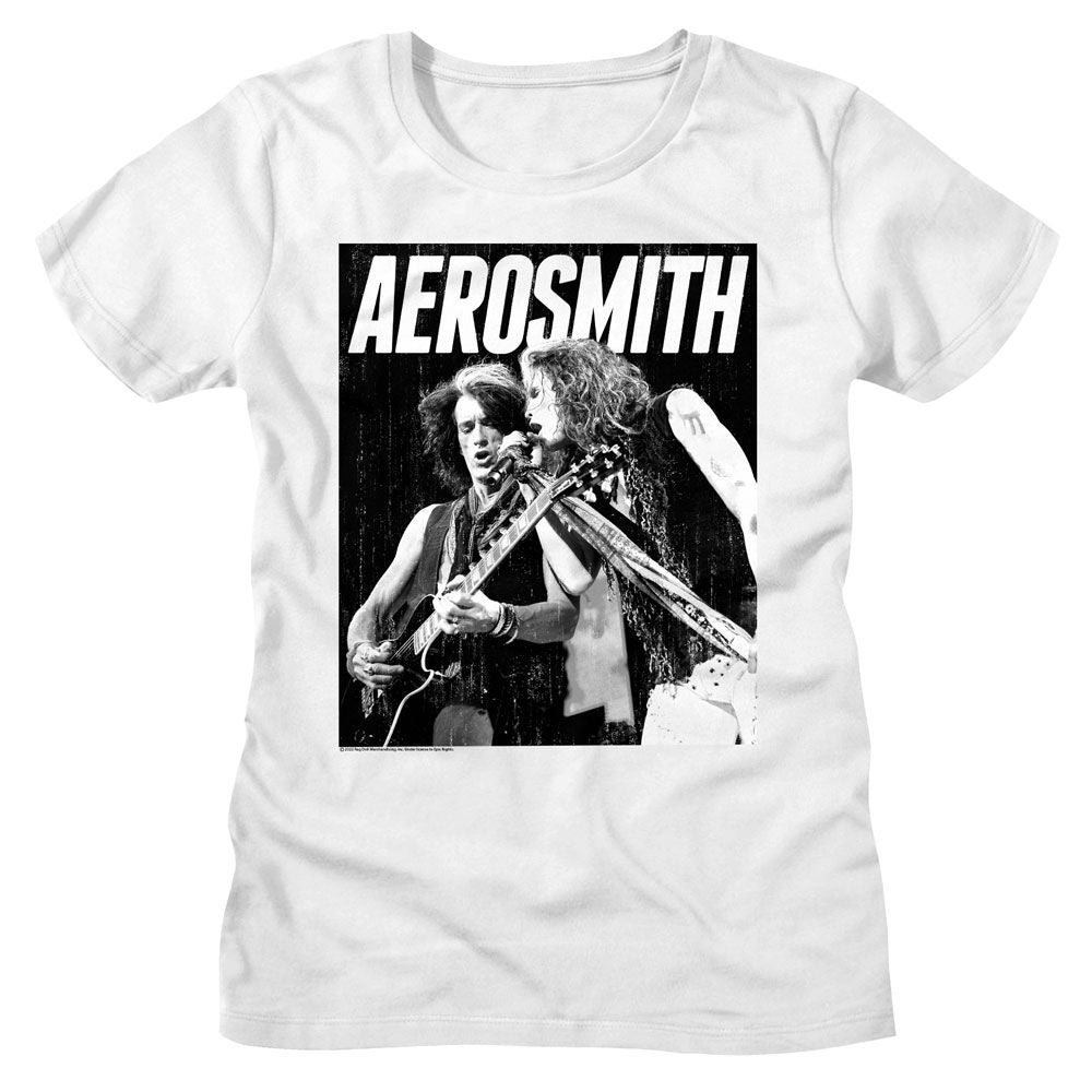 Aerosmith White Ladies S/S Tshirt