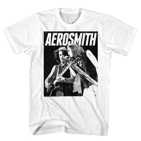 Aerosmith White Adult S/S Tshirt