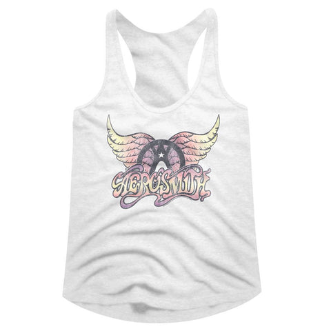 Aerosmith White Ladies Racerback
