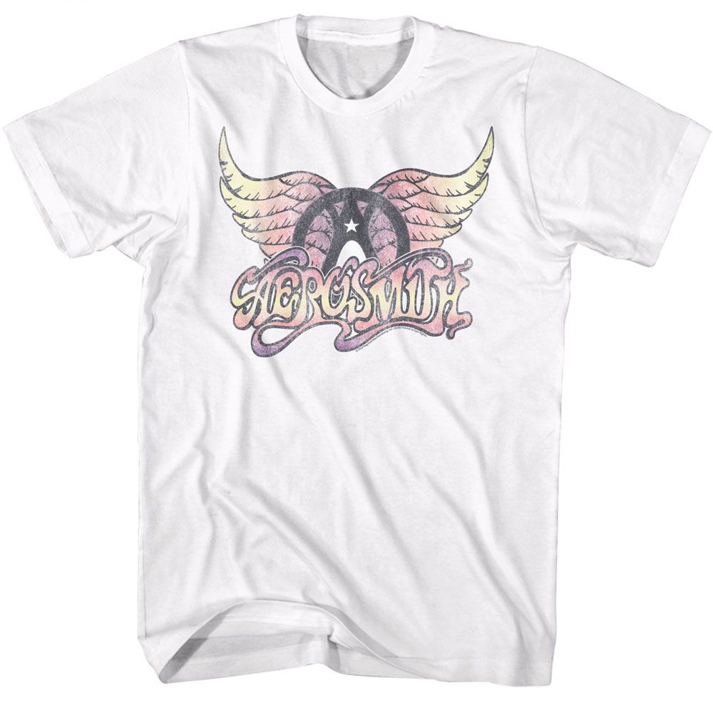 Aerosmith White Adult S/S Tshirt