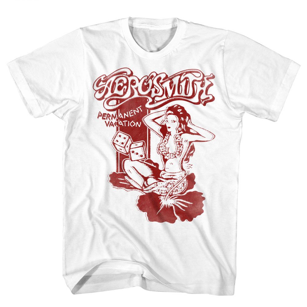Aerosmith White Adult S/S Tshirt