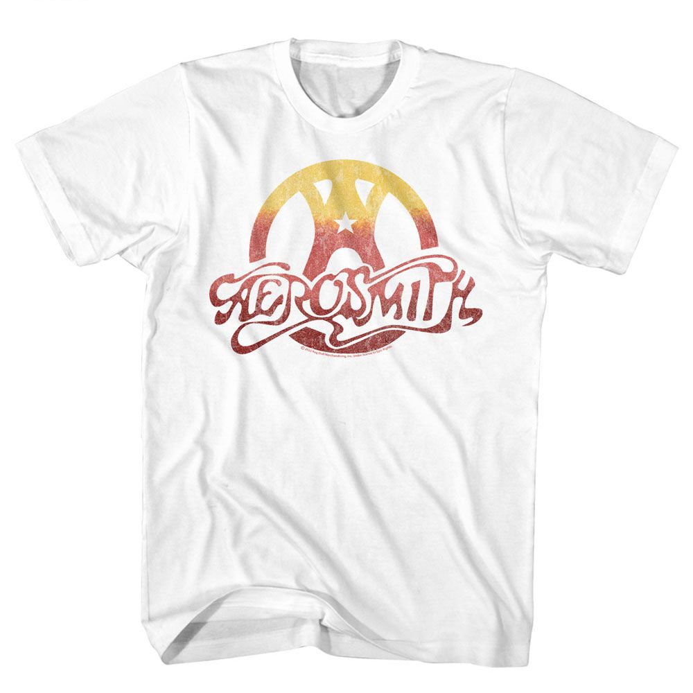 Aerosmith White Adult S/S Tshirt