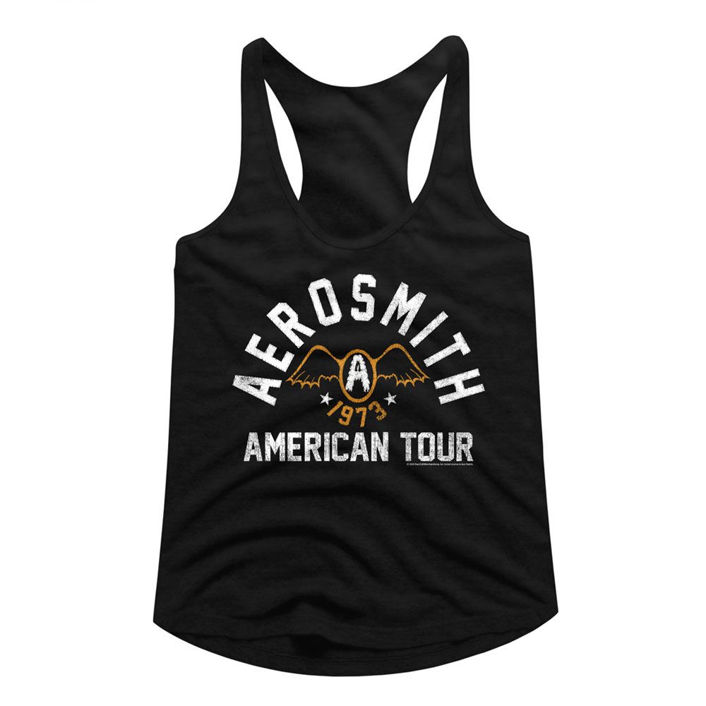 Aerosmith Black Ladies Racerback
