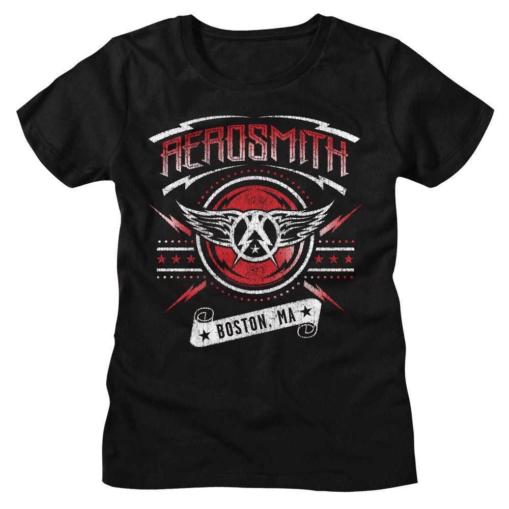 Aerosmith Black Ladies S/S Tshirt