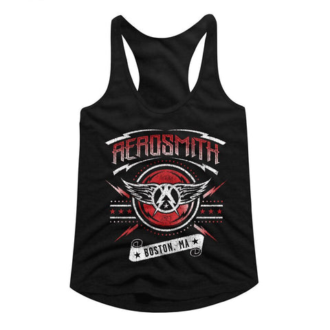 Aerosmith Black Ladies Racerback
