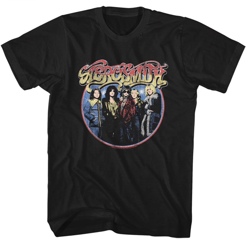 Aerosmith Black Adult S/S Tshirt