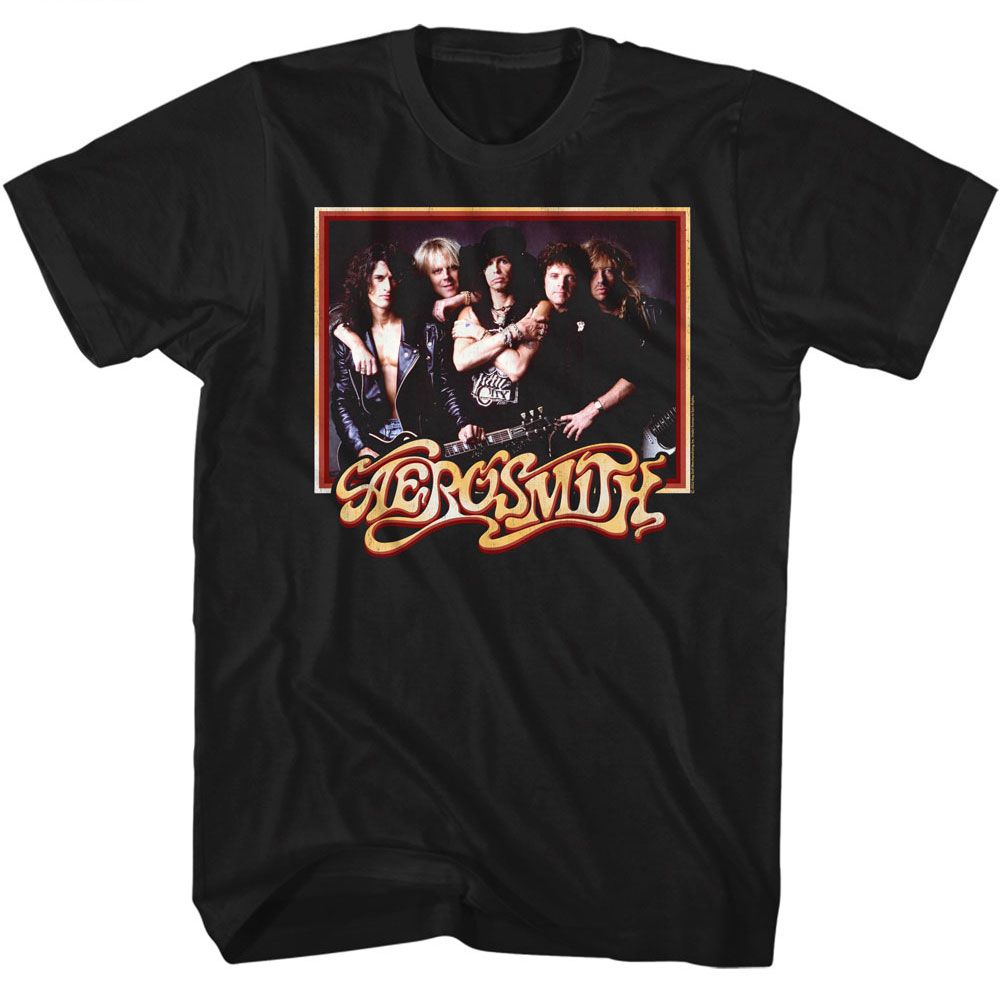 Aerosmith Black Adult S/S Tshirt