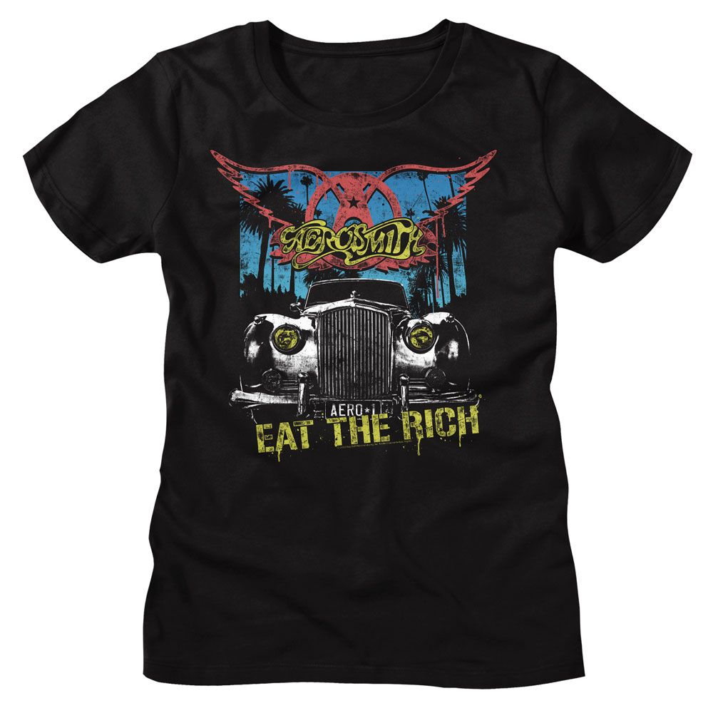 Aerosmith Black Ladies S/S Tshirt