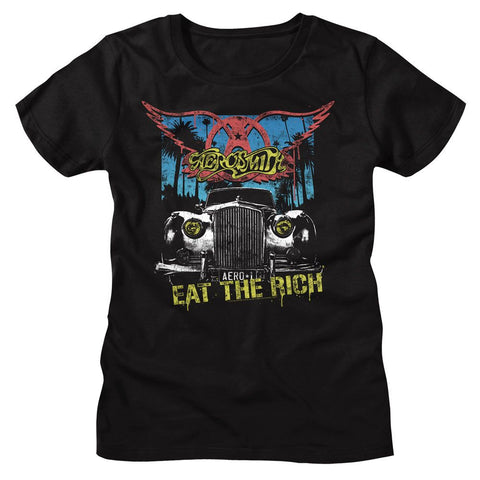 Aerosmith Black Ladies S/S Tshirt