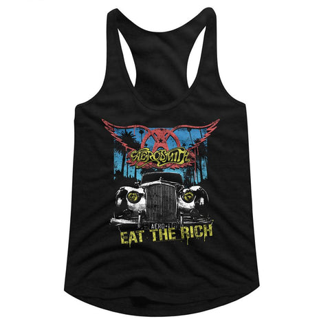 Aerosmith Black Ladies Racerback