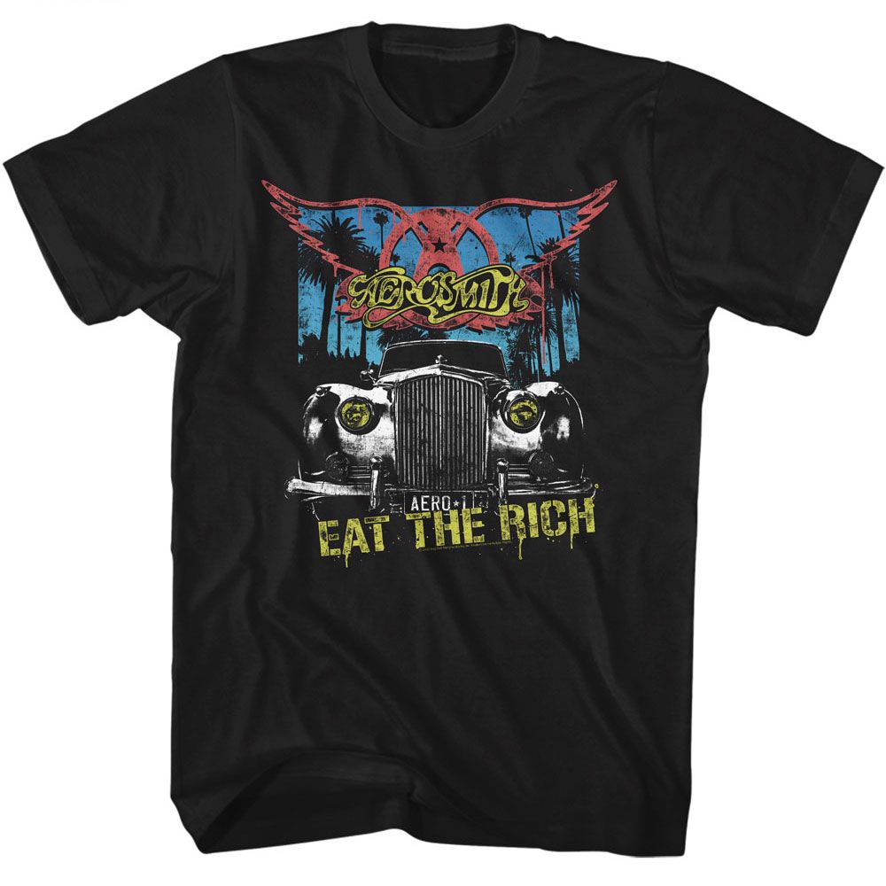 Aerosmith Black Adult S/S Tshirt