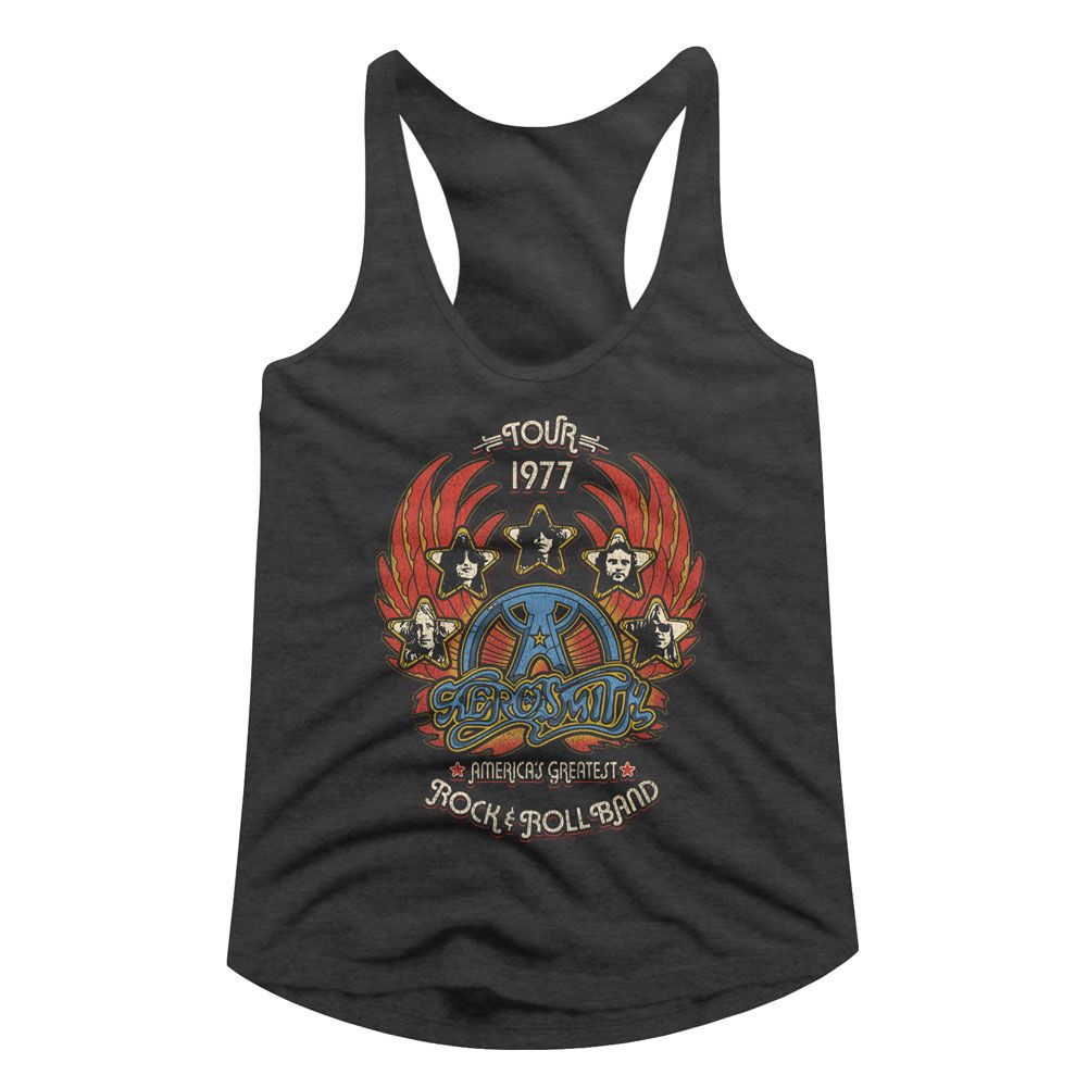 Aerosmith Black Ladies Racerback
