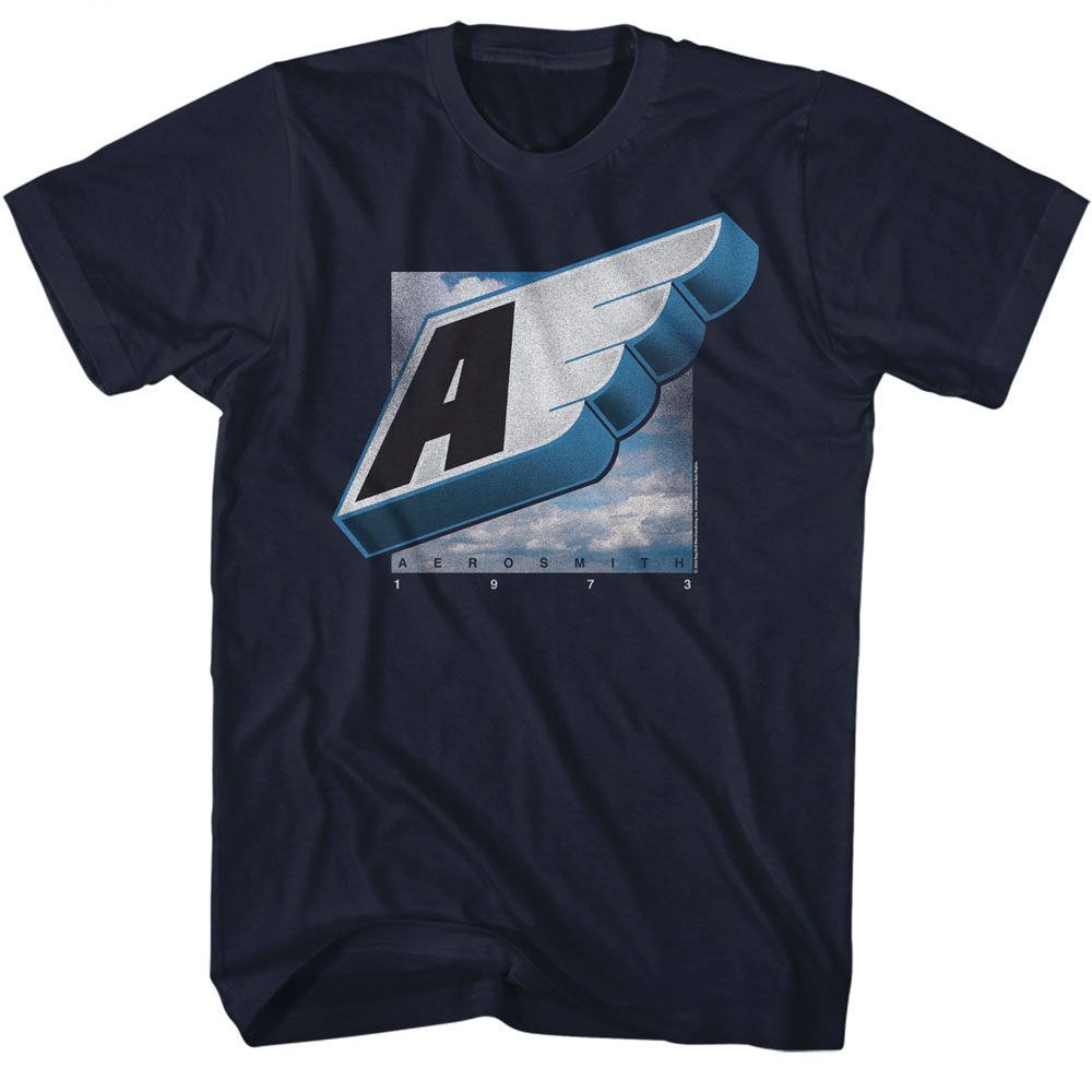 Aerosmith Navy Adult S/S Tshirt