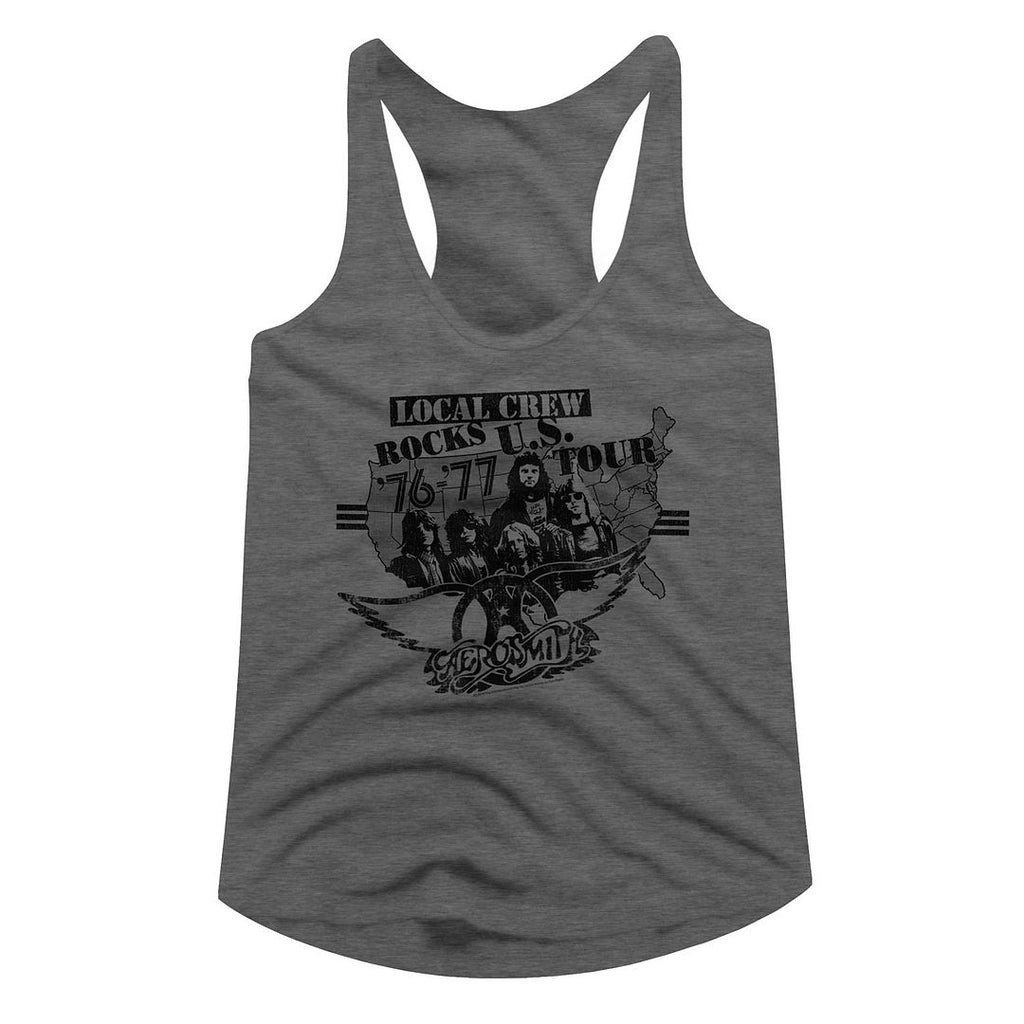 Aerosmith Graphite Heather Ladies Racerback