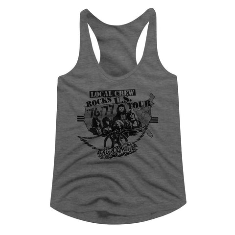 Aerosmith Graphite Heather Ladies Racerback